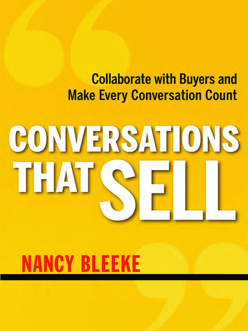 Title details for Conversations That Sell by Nancy Bleeke - Wait list